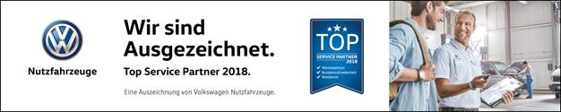 VW Nutzfahrzeuge Top Service Partner 2018